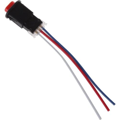 Scooter Double Flash Warning Emergency Lamp Button Switch 3 Wires Lock