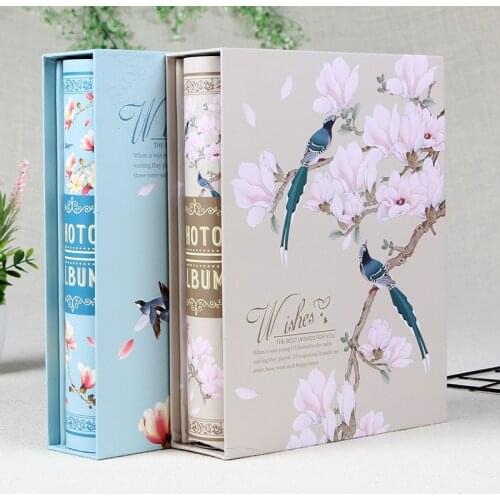 Beautiful Flower Photo Album For Family Picture Organizer Wedding Memory Books Box 6 Inch Album Kids Gift Photo Storage Case 200