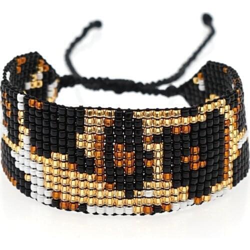 Go2boho MIYUKI Bracelet Leopard Bracelets Delica Leopar Pulseras Mujer Moda 2019 Women Jewelry Handmade Armband Loom Woven gifts