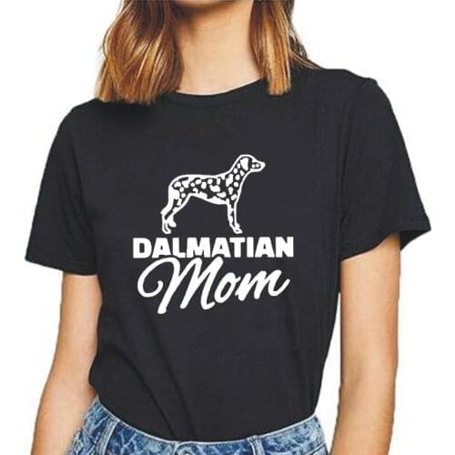 Harajuku Shirt Dog Lover Tee Shirt Femme Summer Casual Plus Size Dalmatian Mom Short Sleeve T Shirt Women Tops Camisas De Mujer