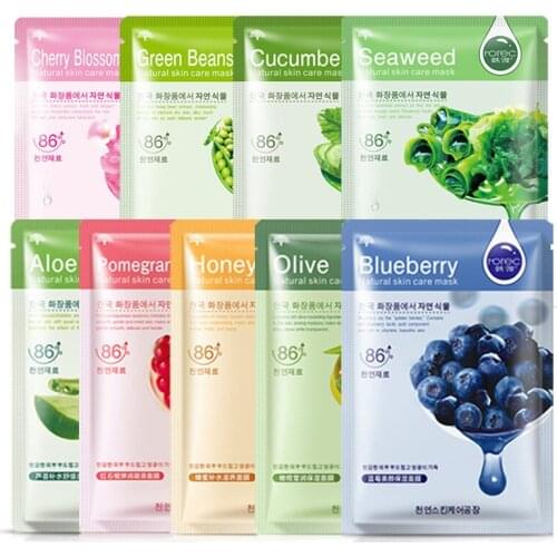 Face Sheet Mask Tissue Hyaluronic Acid Aloe Mask Alginate Collagen Mask Beauty Mask Soothing Whitening Skincare
