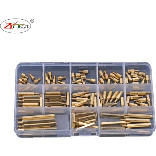 M3 M4 Single head hexagonal copper post chassis main board screw circuit board wiring post single pass hexagonal isolation post