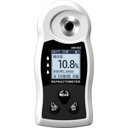 Automatic Digital Refractometer Sugar Brix Concentration Meter Tester Electronic Hydrometer for Honey Grape Wine Beer Alcohol