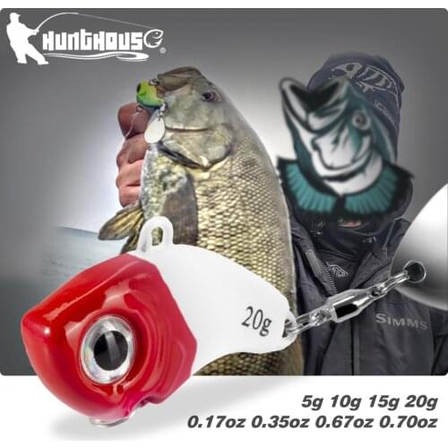 HUNTHOSUE Tail Spinner Metal Jig Lure 5/10/15/20g VIB Sinking Lure Casting Jigging Origin Hook Flash Shock Fishing For Bass