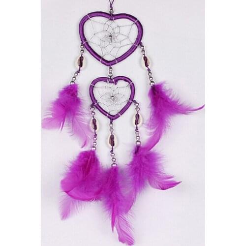 Mini Car Ornaments Innovative Gifts Wind Chimes Dreamcatcher Handmade Dream Catcher Pendant Natural Feathers Wall Hanging Decor