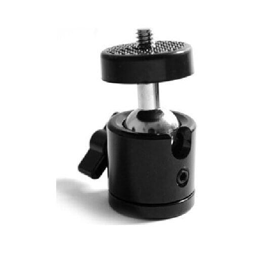 Mini Ball Head 1/4" Mount for Camera Tripod for SB800 SB900 580EX II vidicon Flash