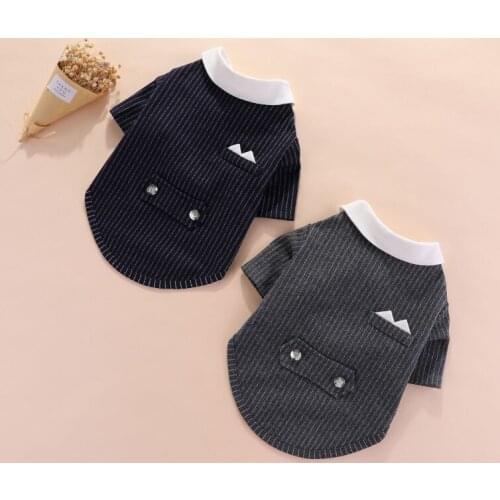 Pet Clothing for Dog Coat Wedding Suit Boy Dog Tuxedo Poodle Bichon Pomeranian Schnauzer Dog Costume Gentleman Pet Outfit Tshirt