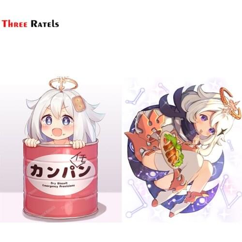 Three Ratels A364 Paimon Genshin Impact Personalized Cartoon Anime Sticker For Audi A6 Skateboard Laptop Auto Decor Decals