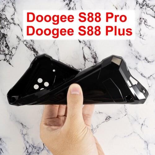For Doogee S88 Plus Pro Case Silicone Cover Soft TPU Matte Black Funda Phone Protector Shell For Doogee S88 Capa Coque Shell