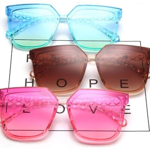 Elbru Fashion Trend Men Women Summer Sunglasses Fashion Big Square Frame Sun Glasses Traveling Style UV400 Shades Eyewear