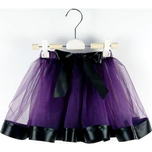 Dark purple Tutu girl Skirts Princess pettiskirt ballet dance tutu skirt Kids party miniskirt wedding Chlidren clothing Vestido
