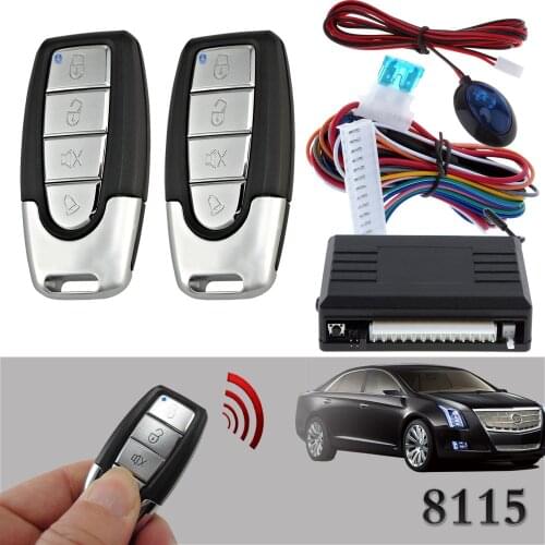 Universal Auto Car 1-Way Alarm System Car Keyless Entry System Without Siren For 12V DC Vehicle With Central Door Lock System