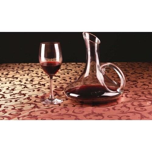 1PC 1700ML Classic Wine Decanter Handmade Crystal Red Wine Pourer Vivid Champagne Decanter Red Wine Carafe 60OZ JS 1101