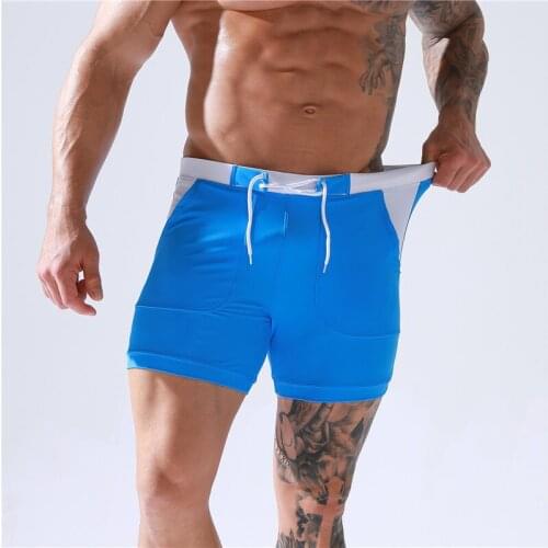 2021 Men Shorts Beach Pants Summer Fashion Solid Cool Pocket Sexy Siwmwear Board Bathing Suit Man Swim Trunks Shorts Beachwear
