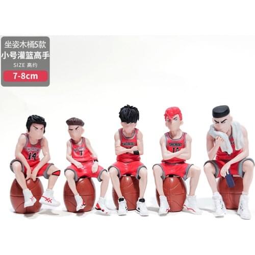 SLAM DUNK Anime Action Figure Miyagi Ryota Akagi Takenori Mitsui Hisashi Model Doll Hanamichi Sakuragi Rukawa Kaede PVC Figure