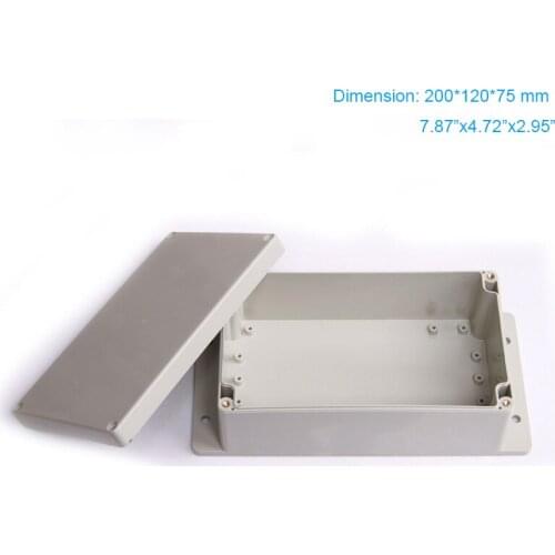 200*120*75mm 7.87"x4.72"x2.9" ABS electric plastic box with ear or with fringe F1-2 IP66 electrical waterproof plastic box