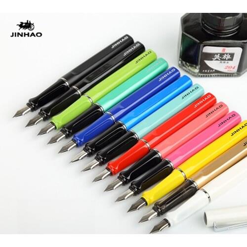 Jinhao 599 Fountain Pen Iraurita Ink Pen Luxury Metal Pen Stylo Plume Caneta Tinteiro Style Office Stationery Writing High Gift