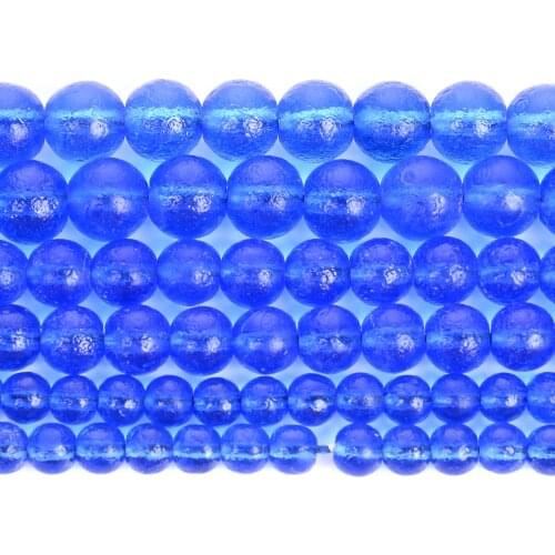 Royal Blue Moldavite Czech Meteorite Natural Stone Beads Round Beads For Jewelry Making DIY Bracelets Accessories Beads 6/8/10MM