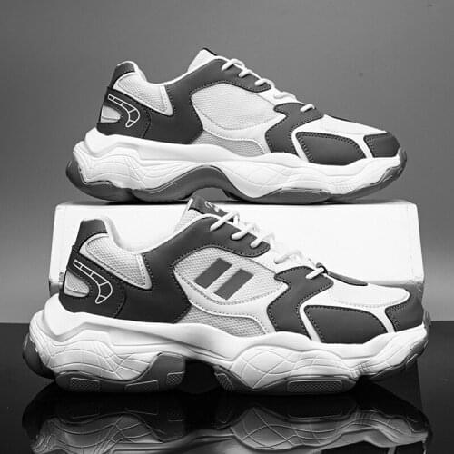 Men Sneakers Lover Thick Sole Platform Vulcanize Man Mixed Color Dad Shoes Trainers Loafer Mesh mens shoes casual SIZE 39-44