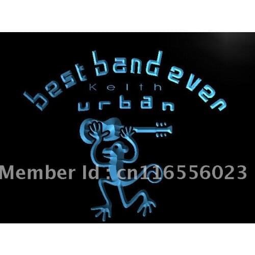 LA345- Best Band Ever Keith Urban LED Neon Light Sign home decor crafts
