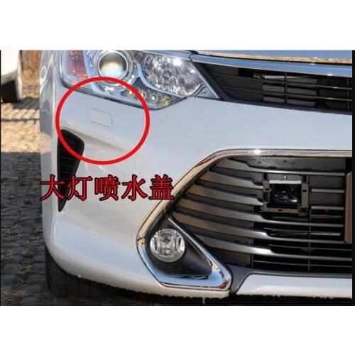 QDAEROHIVE Car Headlight Washer Spray Nozzle Cover Headlamp Cleaning Washer Jet Cap for toyota camry 2015-2017
