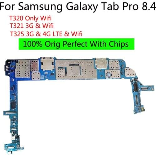 Shyueda 100% Original 99% New AAA+ For Samsung Galaxy Tab Pro 8.4 T320 T321 T325 motherboard Mainboard Logic Board + Chips
