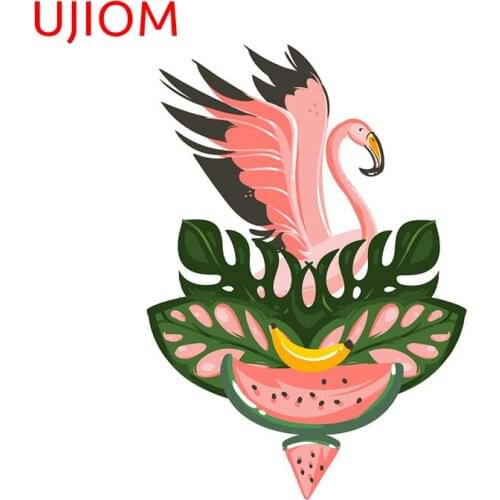 UJIOM Flamingo Home Decoration Living Room Decor Wall Stickers Wallpaper Bathroom Kitchen Decor Poster Mural Art Wall Decal