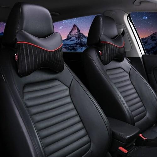 Four seasons car headrest neck protecting pillow cushion seat of a car equipped with 5 car accessories neck support