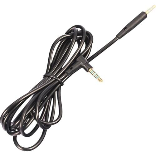 Replacement Audio Cable Cord For Bose QC25 Quiet Comfort Headphone With Mic Volume Control For IOS Android System 1.5m