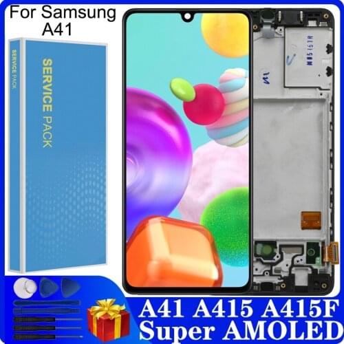 6.1" SUPER AMOLED A41 LCD For Samsung Galaxy A415F SM-A415F A415 LCD Display Touch Screen Digitizer Assembly Replacement Parts