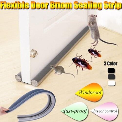 1pc Proof Noise Reduction Guard Wind Dust Window Weather Strip Hot Flexible Door Bottom Sealing Strip Sound
