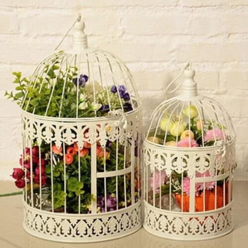 1PCS European style iron bird cage wedding decoration window decoration wedding photography prop bird cage