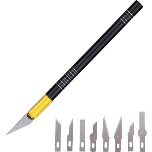 10pcs/lot DIY Craft Artwork Cutting Knife Hobby Engraving Carving Knife Chiseling Model Repairing Sculpture Scalpel Knife