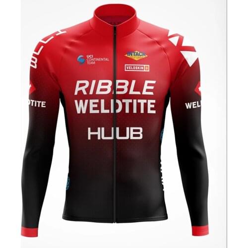 2021 Red Thermal Fleece Warm Mens Long Sleeve Cycling Jackets Go Pro Team Clothing High Quailty Warm Bicycle Apparel Ciclismo