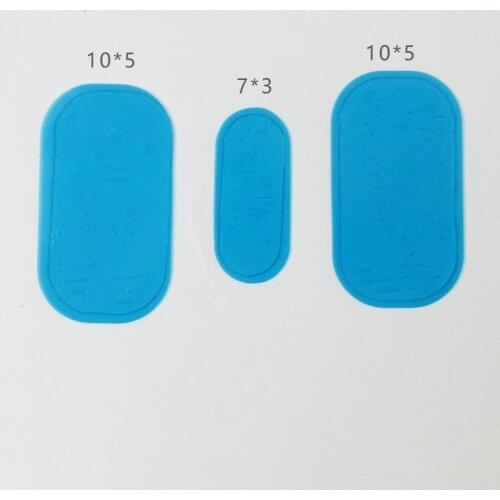 3PCS Hydrogel Gel Stickers For EMS Trainer Muscle Stimulator Gel Pads Abdominal Fitness Abdomen Slimming Massage Machine