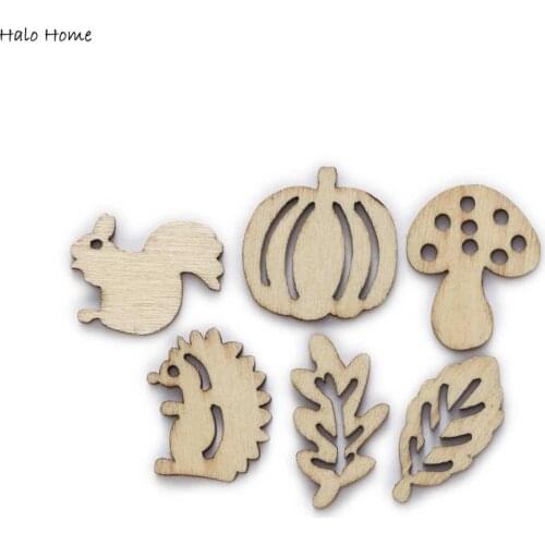30pcs Life Theme Wooden Chips for Scrapbooking Embellishments Wedding Party DIY Handmade Accessories Decor Buttons 17-30mm