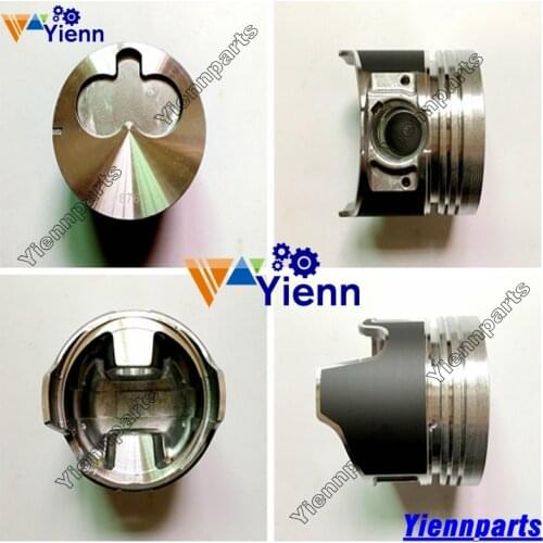 4LE1 Piston 8-9718752-0 with pin and clips For ISUZU SUMITOMO SH65U-2 Mini Excavator and Diggers 4LE1 Diesel Engine Repair Parts