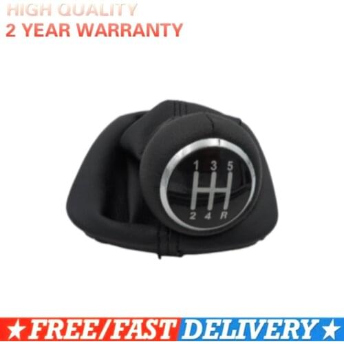 Free Shipping Car Gear Shift Knob With Leather Boot 5 Gear For AUDI A6 C5 1997 1998 1999 2000 2001 2002 2003 2004