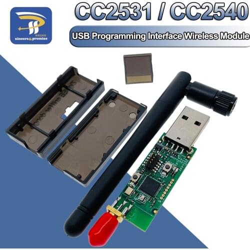 Wireless Zigbee CC2531 Sniffer Bare Board Packet Protocol Analyzer Module USB Interface Dongle Capture Packet Module With Shell