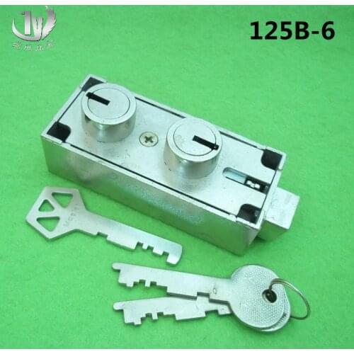 Double Vault Lock Double Key Lock Safe Deposit Box Lock Bank Vault Lock Coin Box Anti-Theft Lock Core 125b-6
