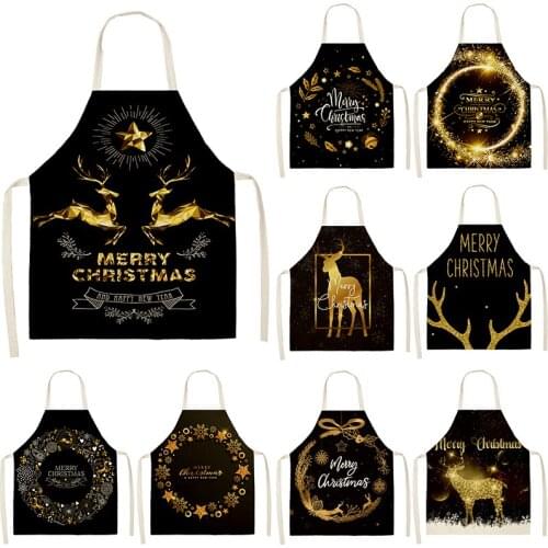 Christmas fawn pattern kids apron Apron for children For home and kitchen House cleaning barista customizable apron Child apron