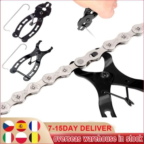 Bicycle Chain Quick Link Tool Bike Portable Chain Clamp Magic Buckle Pliers Bicycle Removal Installation Hand Tools Accessories