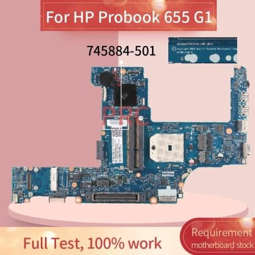 746018-001 746018-501 Laptop motherboard For HP Probook 645 655 G1 FS1 Socket Notebook Mainboard 6050A2567101-MB-A03 AMD
