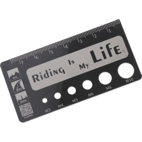 Metric Screw Bolt Nut Thread Measure Gauge Size Checker, Especially Designed to Measure Bicycle Screws / Bolts