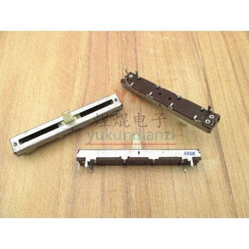 6cm A20K shaft length 10MM mixer mono sliding potentiometer fader vertical 60mm