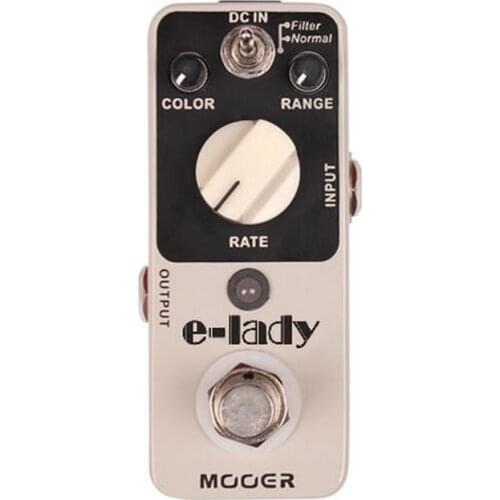MOOER E-lady Analog Guitar Effect Pedal 2 Modes True Bypass Full Metal Shell Classic Analog Flanger Sound for Guitar Accessories