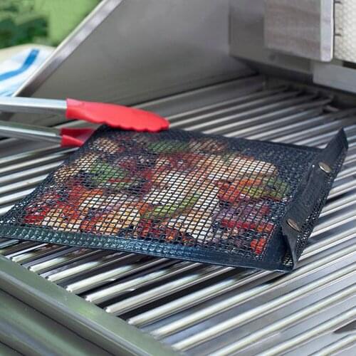2019 New Hot Non-Stick Mesh Grilling Bag Non-Stick BBQ Bake Bag Outdoor Picnic Tool Mesh Grilling 11.21