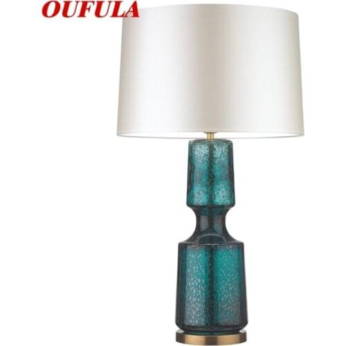 OUFULA Nordic Simple Table Light Contemporary Desk Lamp LED for Home Bed Room Decoration