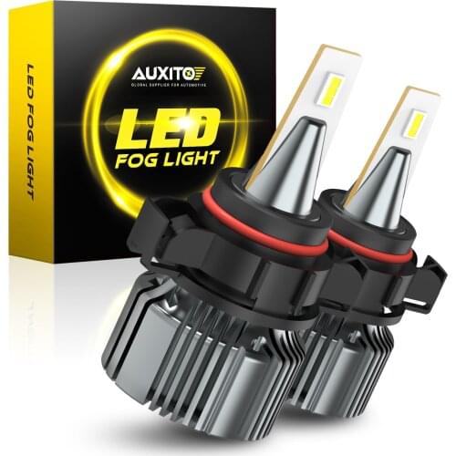 AUXITO 2Pcs PSX24W LED Fog Lights 2504 H16 5202 5201 PS24W Auto Bulb For Peugeot 206 207 DRL Daytime Running Light 6500K White