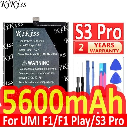 5600mAh Replacement Battery For UMI Umidigi F1 /F1 Play F1Play /S3 Pro S3Pro Smart Phone Batteries